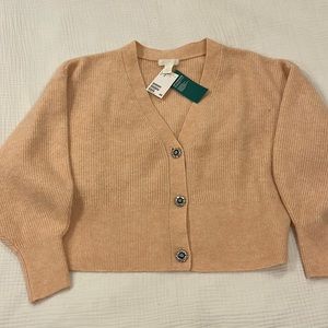 NWT rhinestone button cardigan